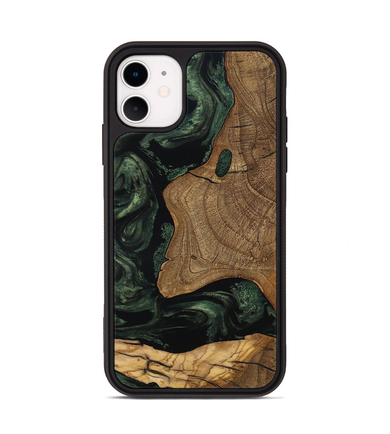 iPhone 11 Wood Phone Case - Esme (Ancient Olive, 801683)