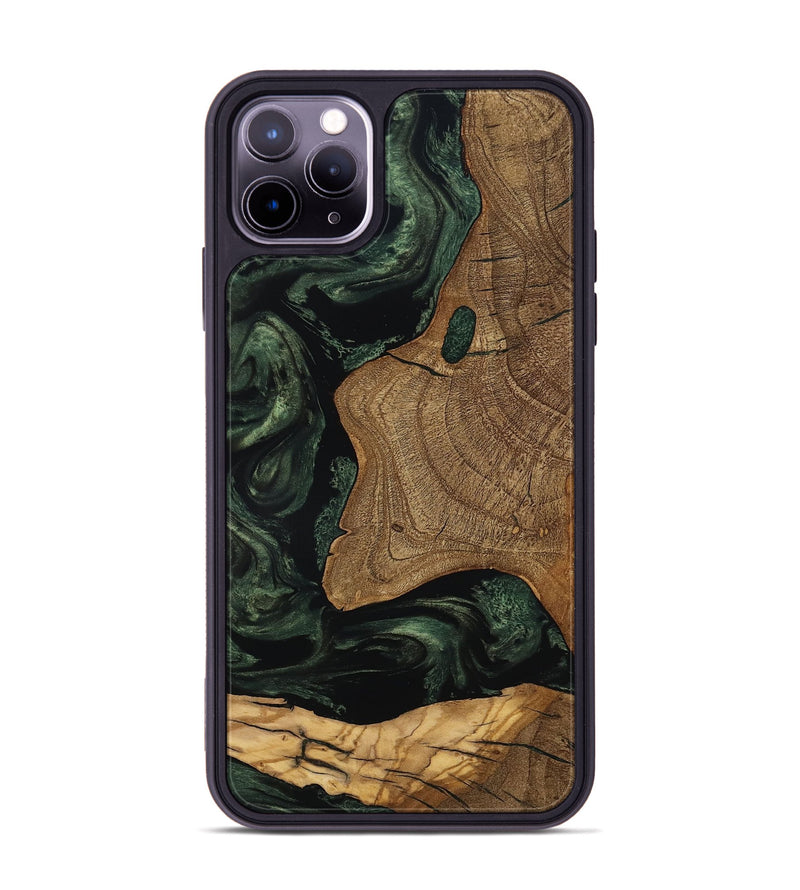 iPhone 11 Pro Max Wood Phone Case - Esme (Ancient Olive, 801683)