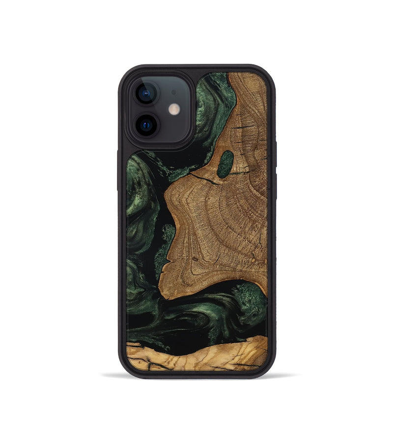 iPhone 12 mini Wood Phone Case - Esme (Ancient Olive, 801683)