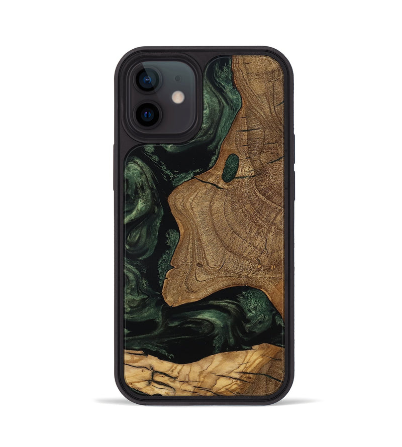 iPhone 12 Wood Phone Case - Esme (Ancient Olive, 801683)