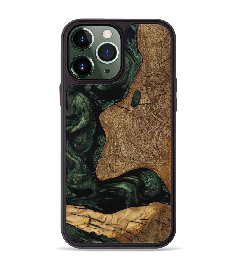 iPhone 13 Pro Max Wood Phone Case - Esme (Ancient Olive, 801683)