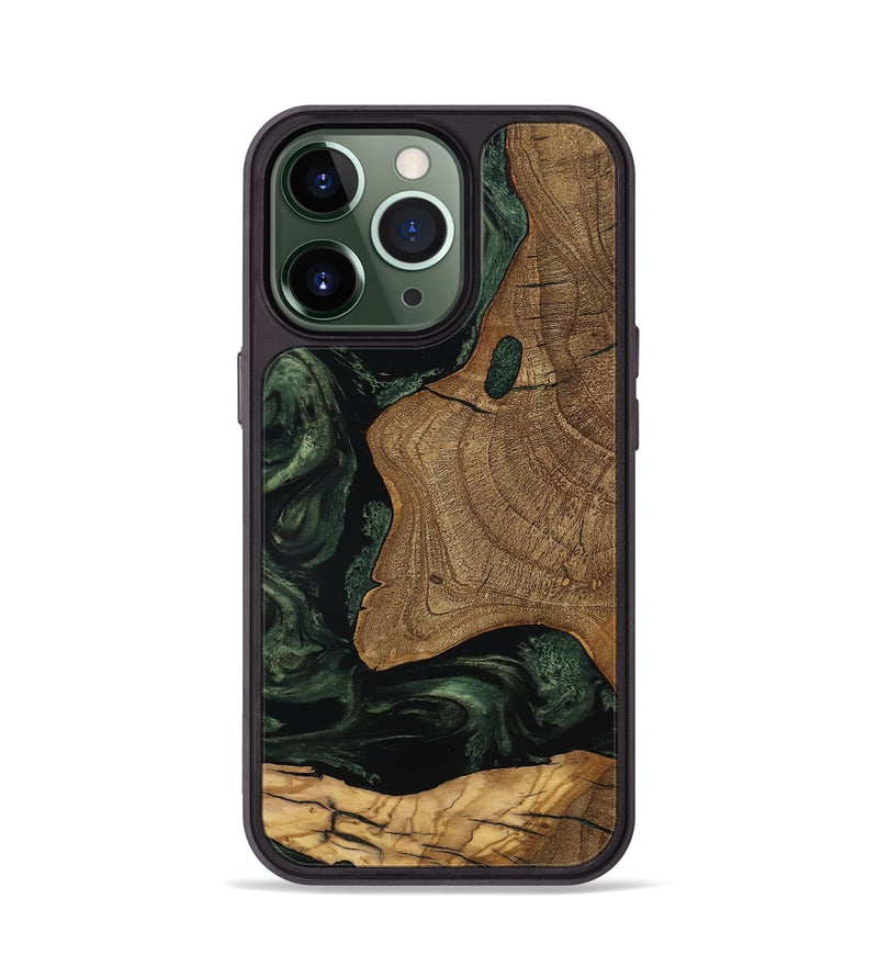 iPhone 13 Pro Wood Phone Case - Esme (Ancient Olive, 801683)