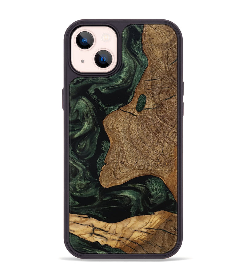 iPhone 14 Plus Wood Phone Case - Esme (Ancient Olive, 801683)