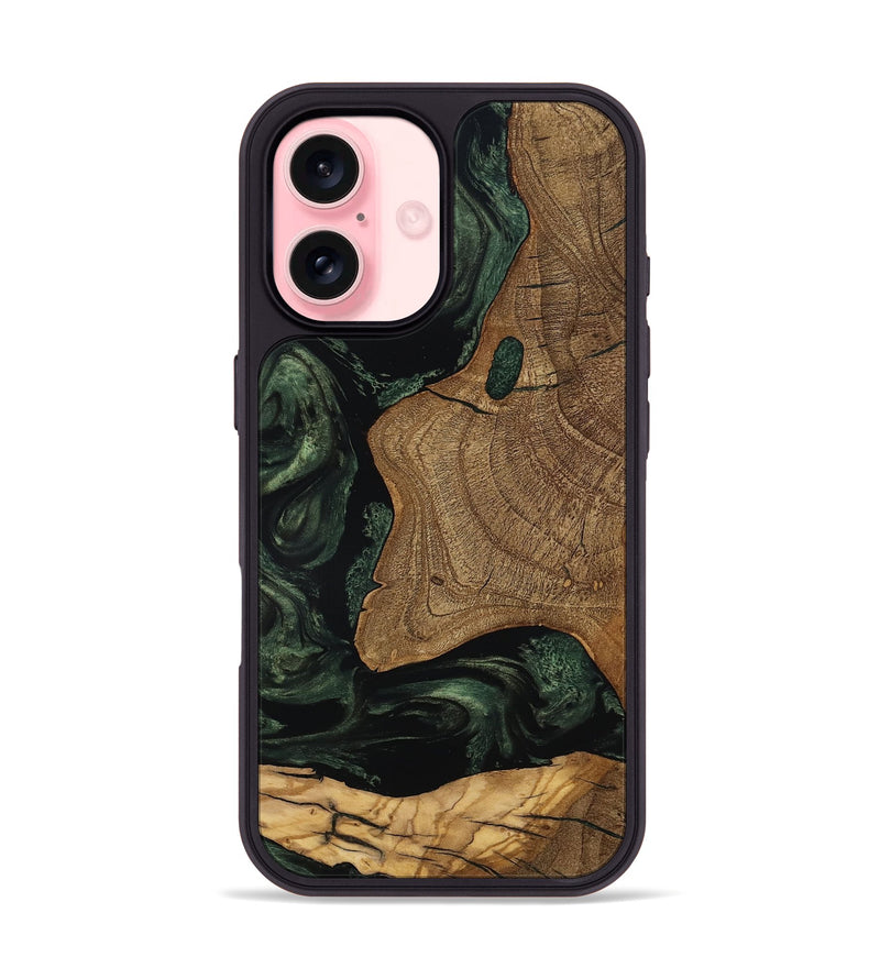 iPhone 16 Wood Phone Case - Esme (Ancient Olive, 801683)