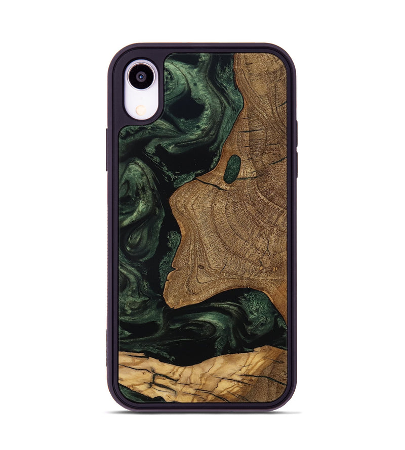 iPhone Xr Wood Phone Case - Esme (Ancient Olive, 801683)