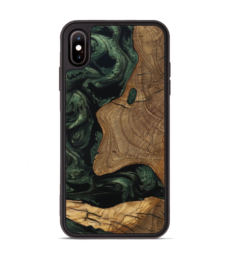 iPhone Xs Max Wood Phone Case - Esme (Ancient Olive, 801683)