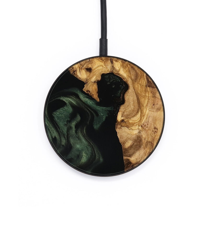 Circle Wood Wireless Charger - Kameron (Ancient Olive, 801687)