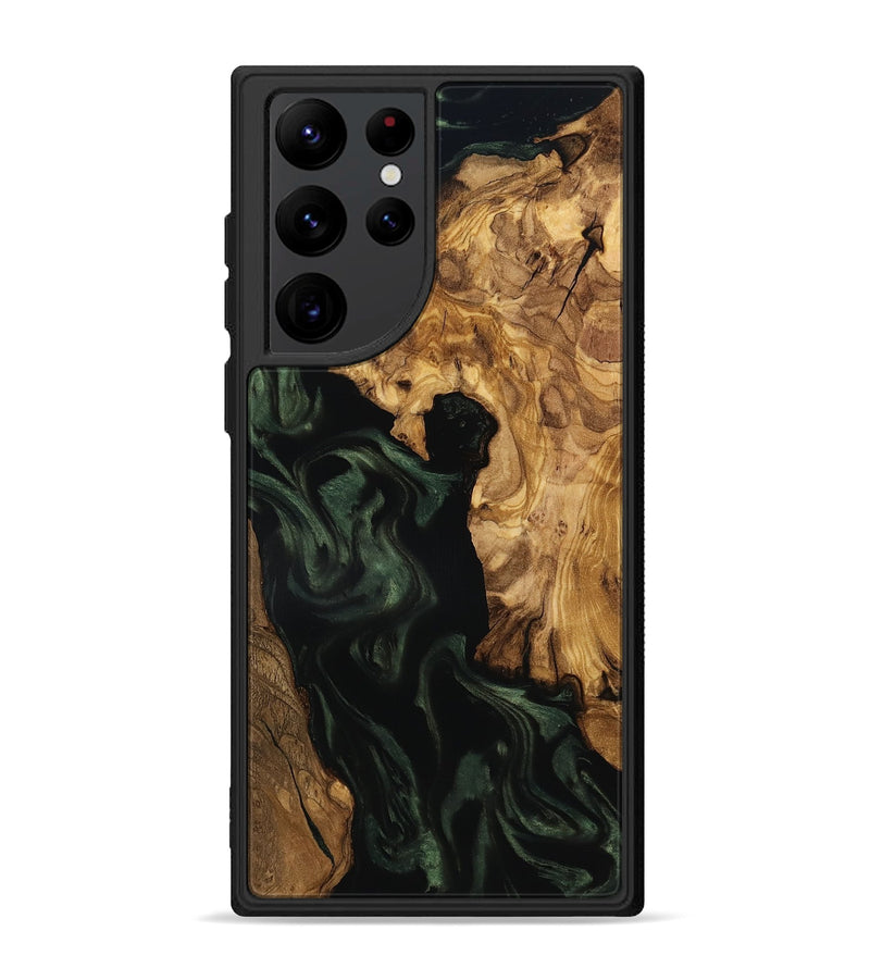 Galaxy S22 Ultra Wood Phone Case - Kameron (Ancient Olive, 801687)