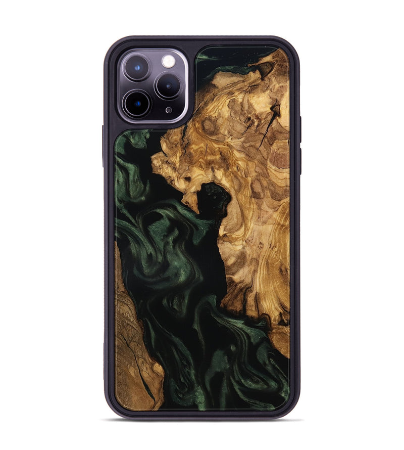iPhone 11 Pro Max Wood Phone Case - Kameron (Ancient Olive, 801687)