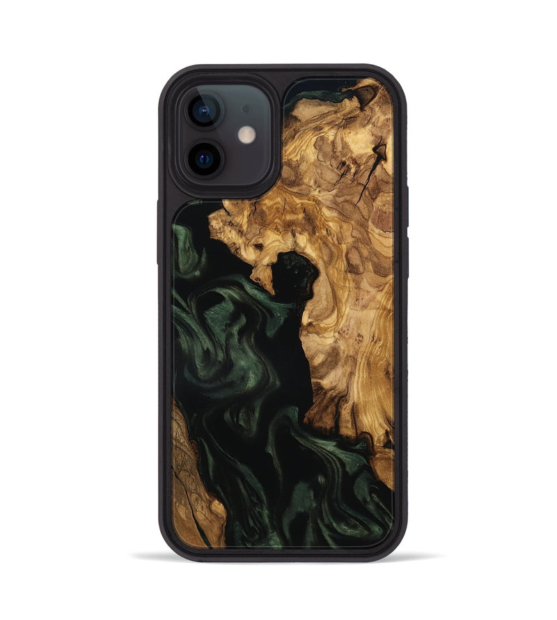 iPhone 12 Wood Phone Case - Kameron (Ancient Olive, 801687)