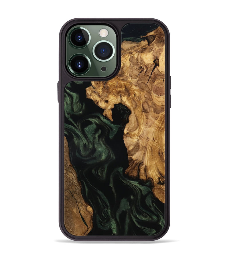 iPhone 13 Pro Max Wood Phone Case - Kameron (Ancient Olive, 801687)