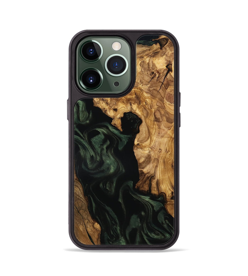 iPhone 13 Pro Wood Phone Case - Kameron (Ancient Olive, 801687)