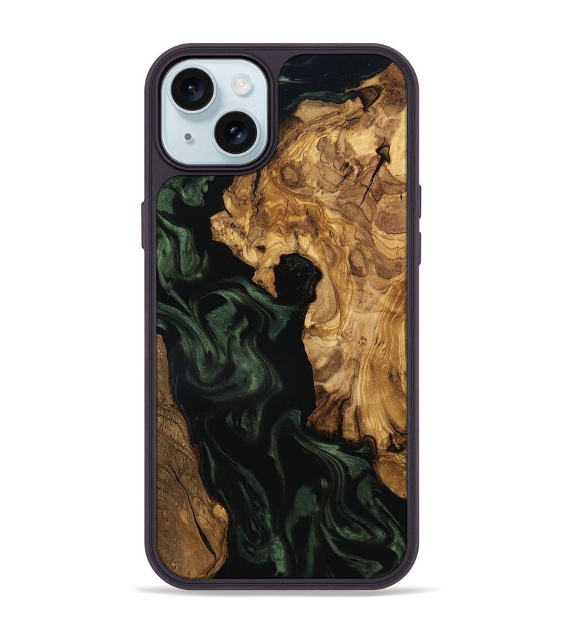 iPhone 15 Plus Wood Phone Case - Kameron (Ancient Olive, 801687)