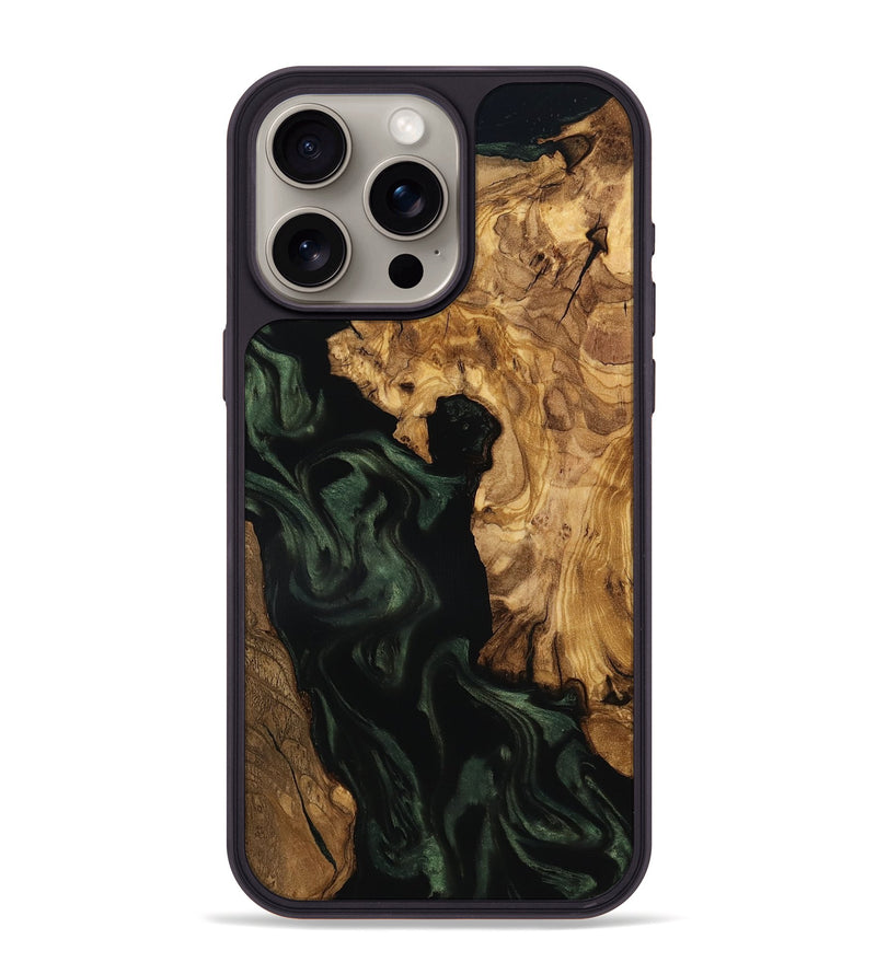 iPhone 15 Pro Max Wood Phone Case - Kameron (Ancient Olive, 801687)