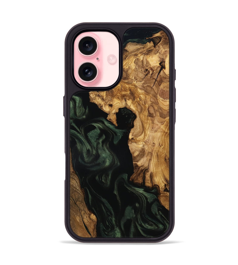 iPhone 16 Wood Phone Case - Kameron (Ancient Olive, 801687)