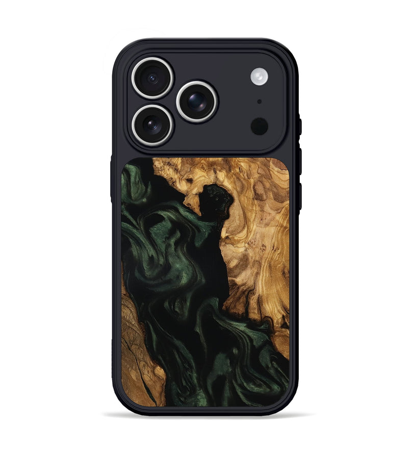 iPhone 17 Pro Wood Phone Case - Kameron (Ancient Olive, 801687)