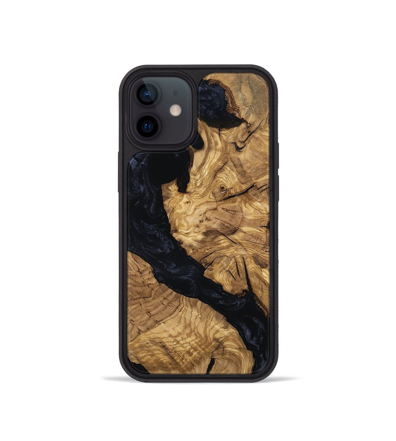 iPhone 12 mini Wood Phone Case - Hali (Ancient Olive, 801689)