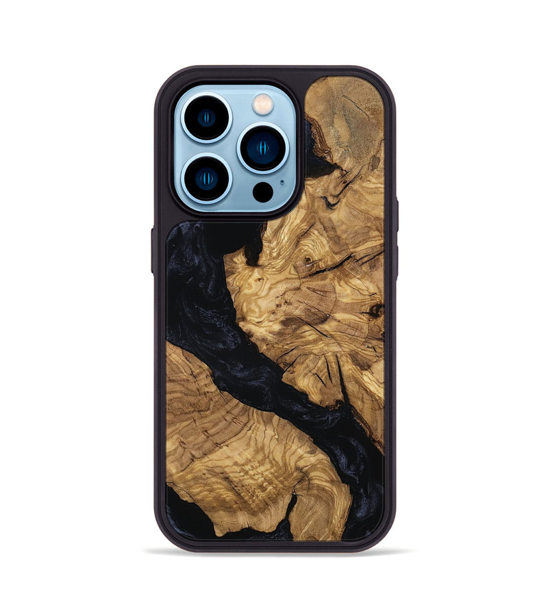 iPhone 14 Pro Wood Phone Case - Hali (Ancient Olive, 801689)