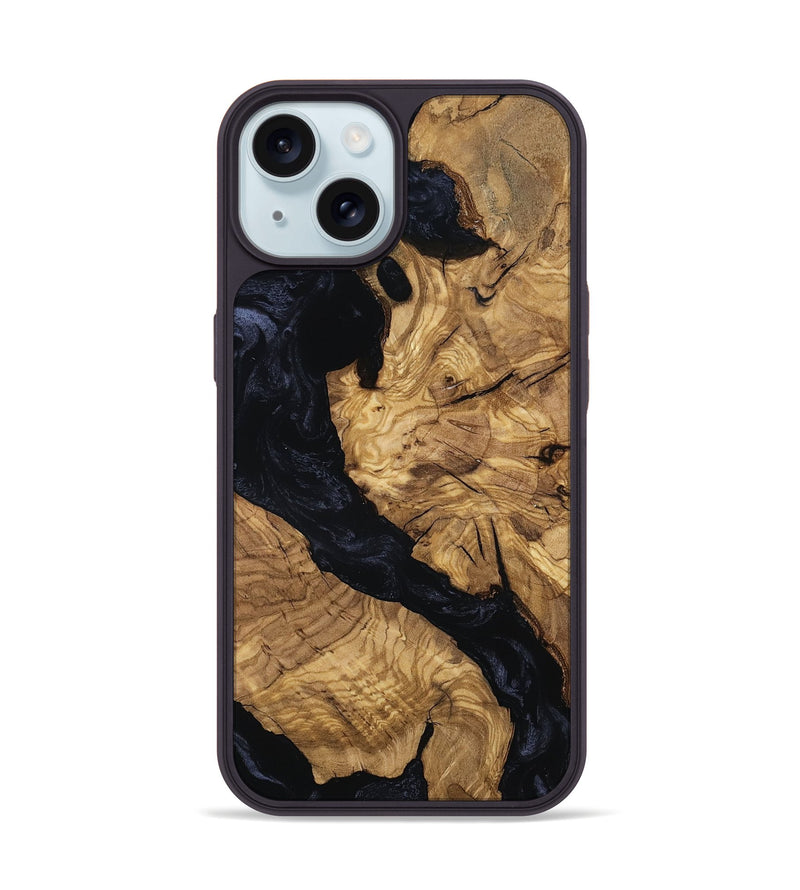 iPhone 15 Wood Phone Case - Hali (Ancient Olive, 801689)