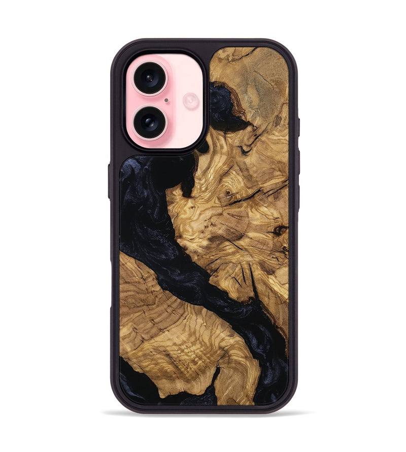 iPhone 16 Wood Phone Case - Hali (Ancient Olive, 801689)