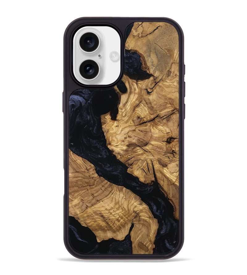 iPhone 16 Plus Wood Phone Case - Hali (Ancient Olive, 801689)