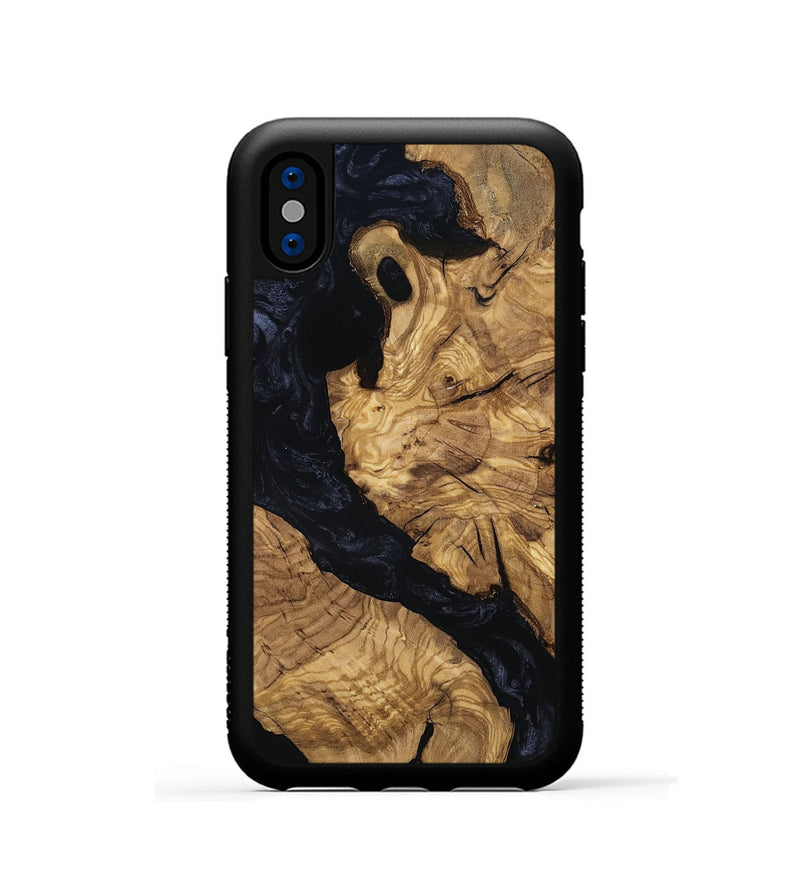 iPhone Xs Wood Phone Case - Hali (Ancient Olive, 801689)