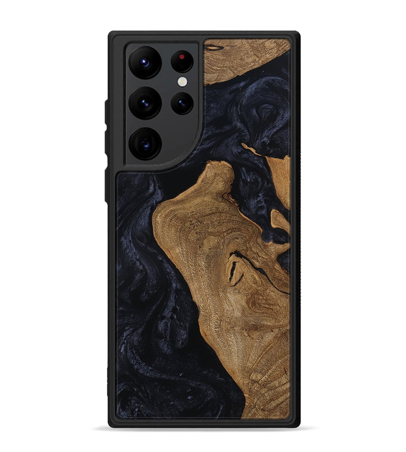 Galaxy S22 Ultra Wood Phone Case - Hailie (Ancient Olive, 801690)