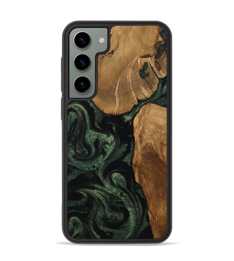 Galaxy S23 Plus Wood Phone Case - Cleve (Ancient Olive, 801691)