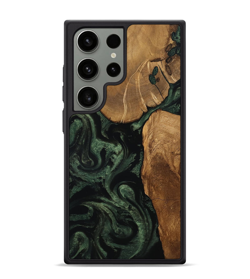 Galaxy S24 Ultra Wood Phone Case - Cleve (Ancient Olive, 801691)