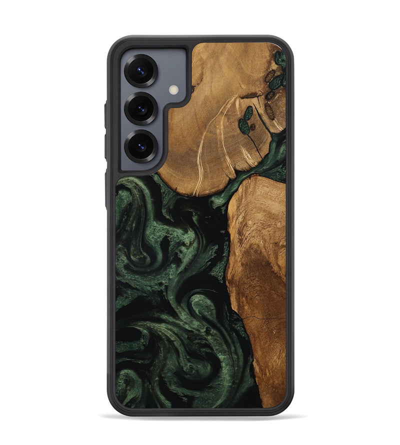 Galaxy S25 Plus Wood Phone Case - Cleve (Ancient Olive, 801691)