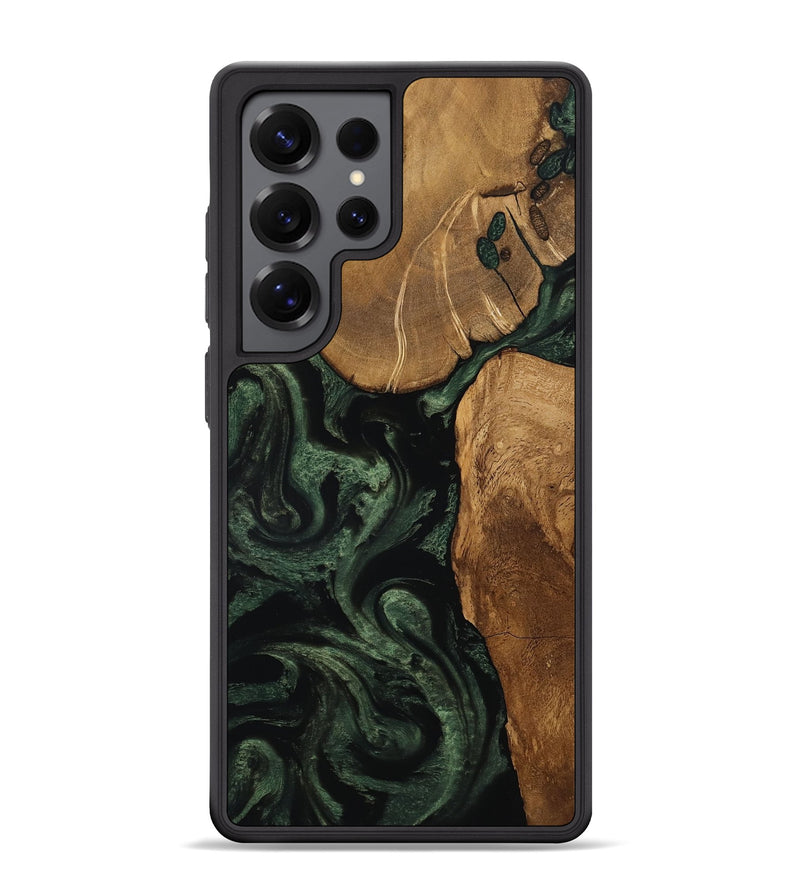Galaxy S25 Ultra Wood Phone Case - Cleve (Ancient Olive, 801691)