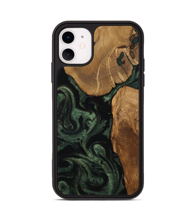iPhone 11 Wood Phone Case - Cleve (Ancient Olive, 801691)