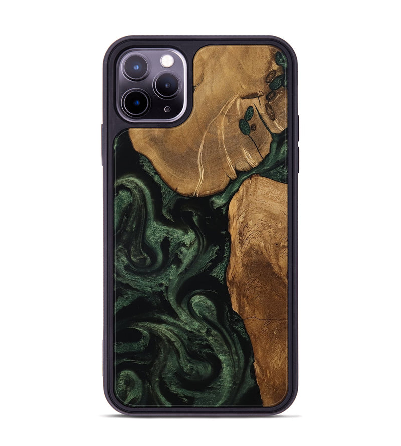 iPhone 11 Pro Max Wood Phone Case - Cleve (Ancient Olive, 801691)