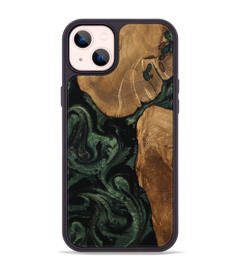 iPhone 14 Plus Wood Phone Case - Cleve (Ancient Olive, 801691)