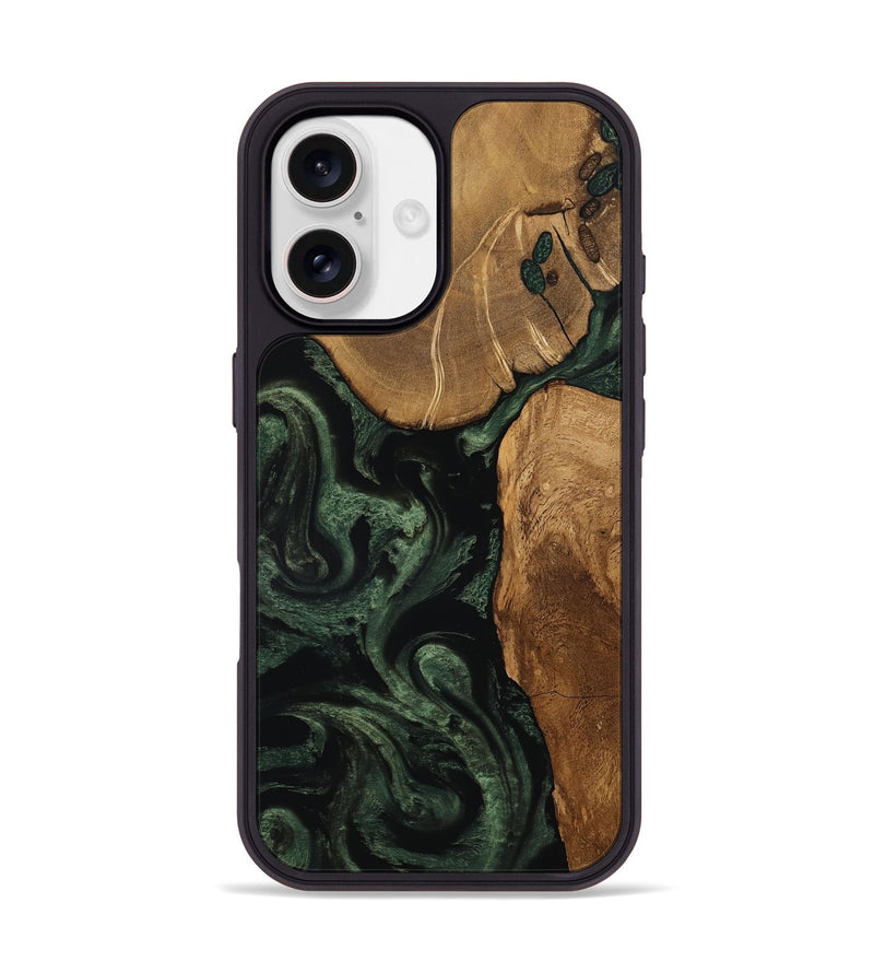 iPhone 17 Wood Phone Case - Cleve (Ancient Olive, 801691)
