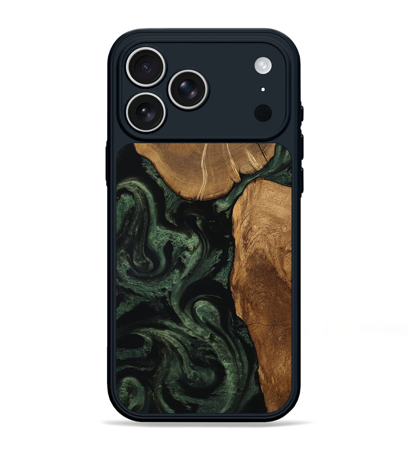 iPhone 17 Pro Max Wood Phone Case - Cleve (Ancient Olive, 801691)
