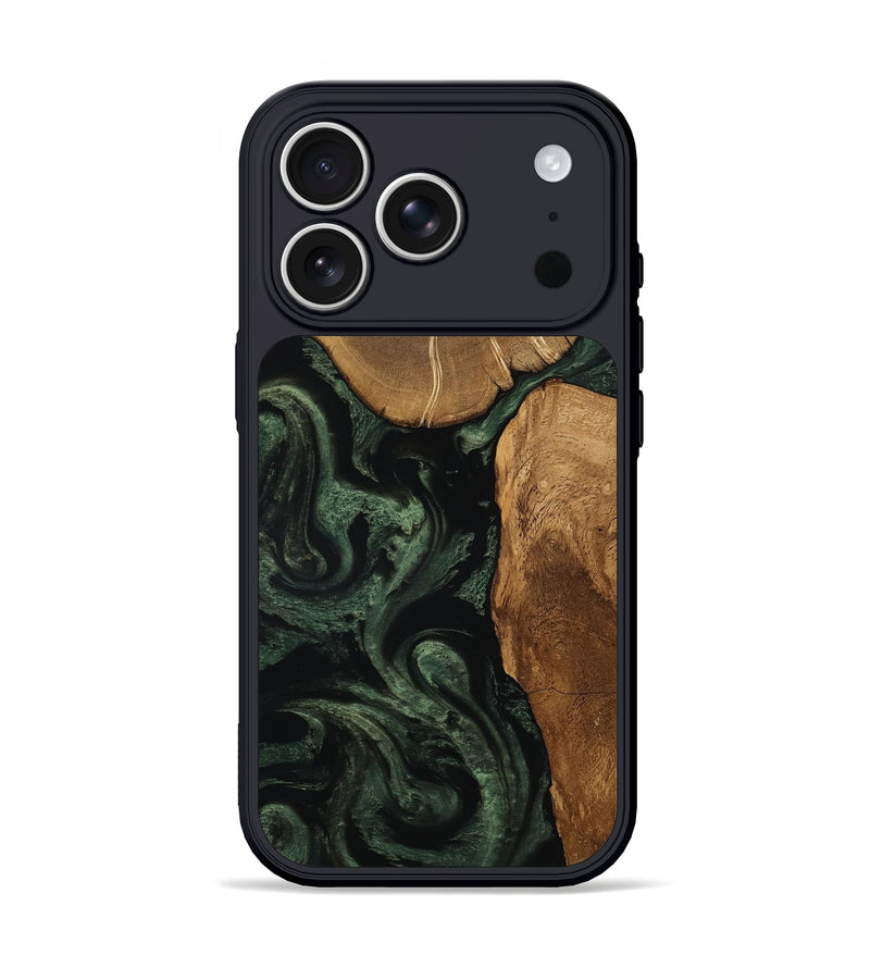 iPhone 17 Pro Wood Phone Case - Cleve (Ancient Olive, 801691)