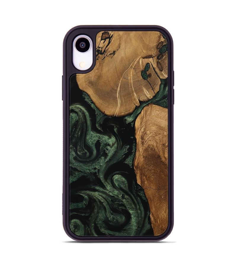 iPhone Xr Wood Phone Case - Cleve (Ancient Olive, 801691)