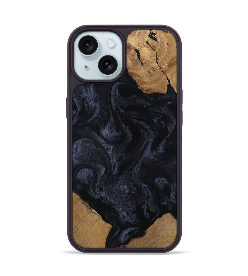 iPhone 15 Wood Phone Case - Cannon (Ancient Olive, 801693)