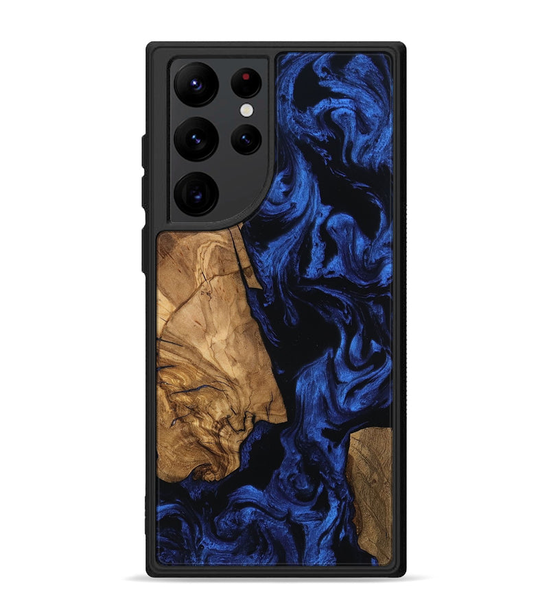 Galaxy S22 Ultra Wood Phone Case - Aries (Ancient Olive, 801694)