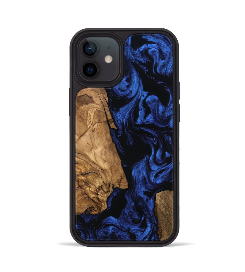 iPhone 12 Wood Phone Case - Aries (Ancient Olive, 801694)