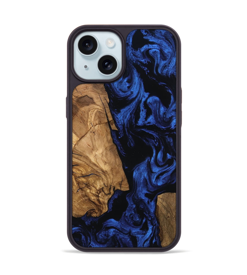 iPhone 15 Wood Phone Case - Aries (Ancient Olive, 801694)