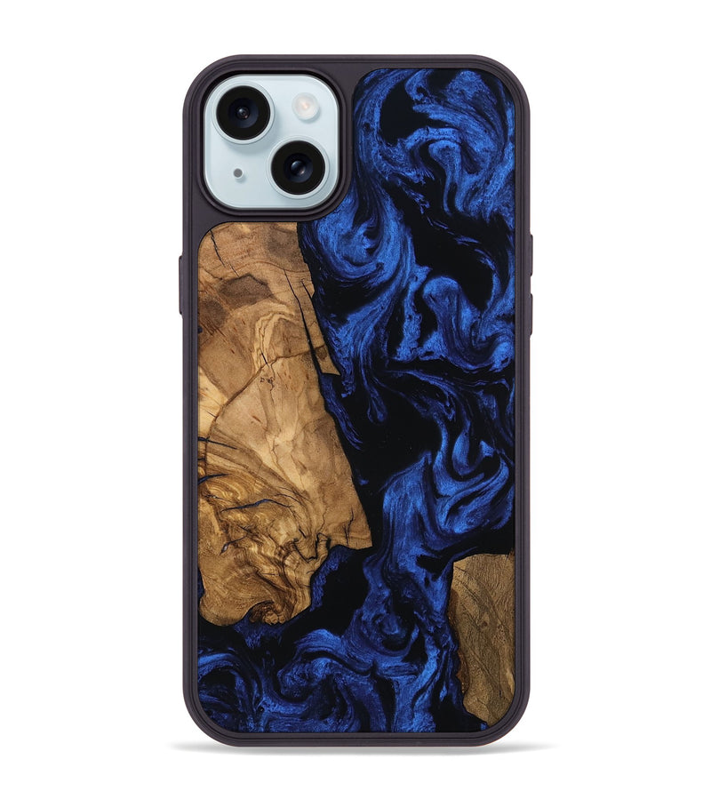 iPhone 15 Plus Wood Phone Case - Aries (Ancient Olive, 801694)