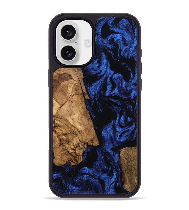 iPhone 16 Plus Wood Phone Case - Aries (Ancient Olive, 801694)