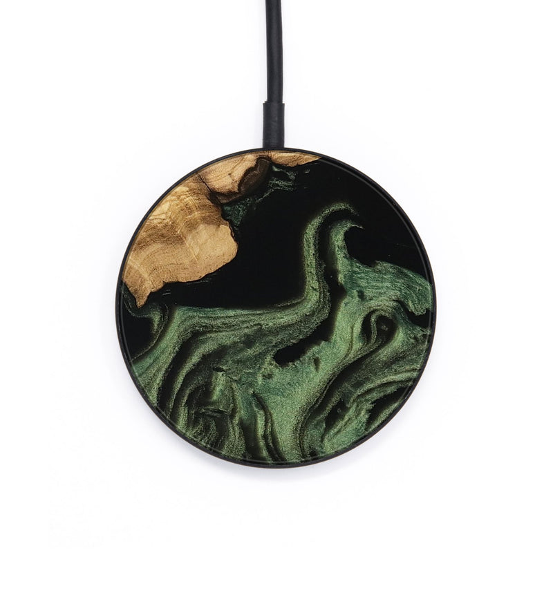 Circle Wood Wireless Charger - Eugene (Ancient Olive, 801695)