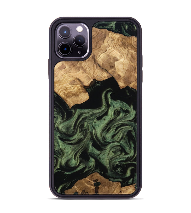 iPhone 11 Pro Max Wood Phone Case - Eugene (Ancient Olive, 801695)
