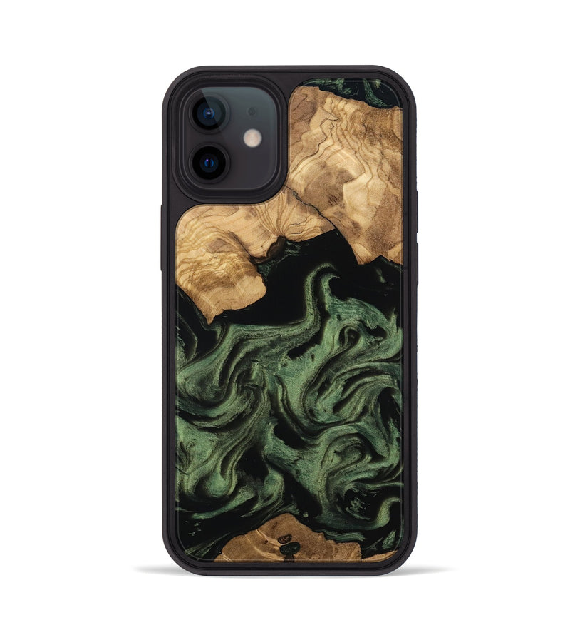 iPhone 12 Wood Phone Case - Eugene (Ancient Olive, 801695)