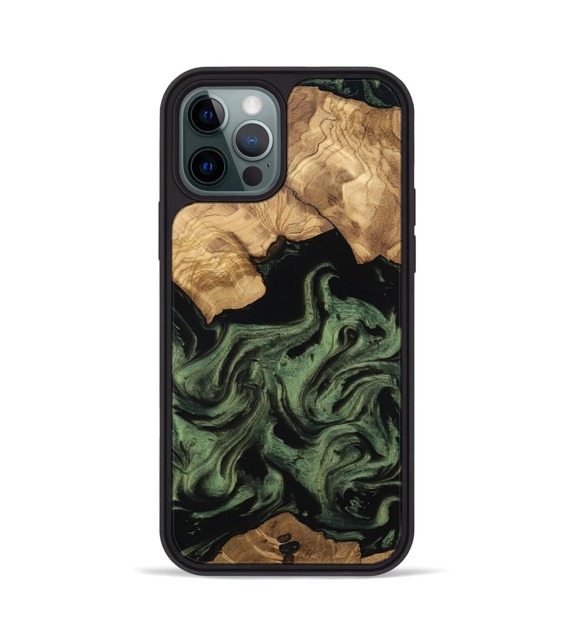 iPhone 12 Pro Wood Phone Case - Eugene (Ancient Olive, 801695)