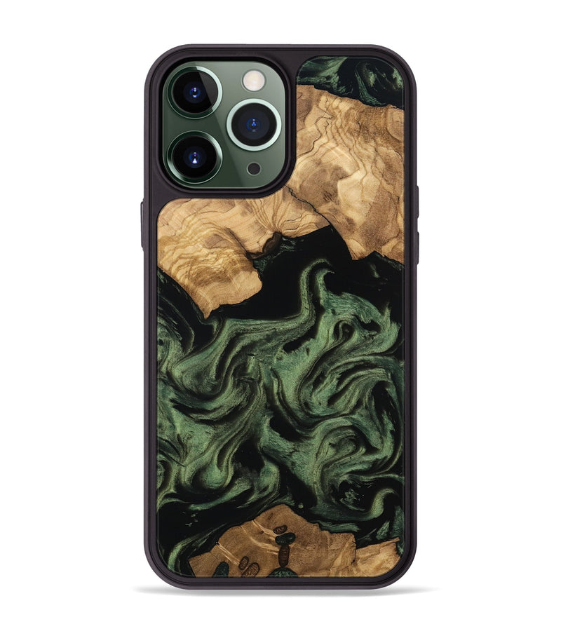 iPhone 13 Pro Max Wood Phone Case - Eugene (Ancient Olive, 801695)