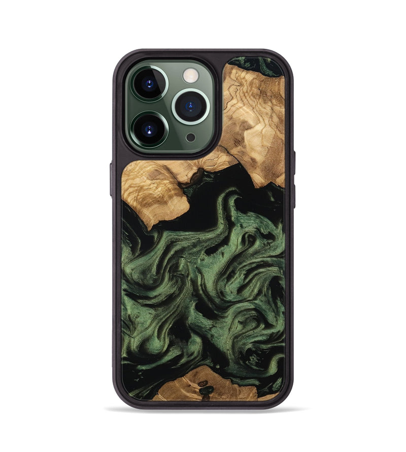 iPhone 13 Pro Wood Phone Case - Eugene (Ancient Olive, 801695)